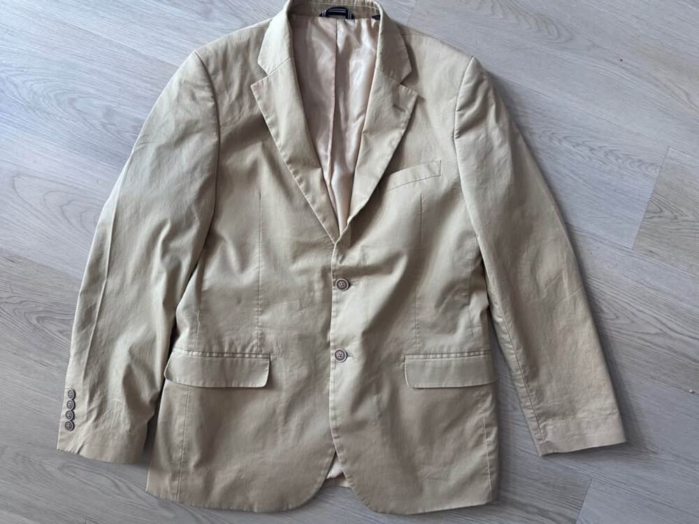 Nautica Men’s Size 40R Modern Fit Khaki Sport Coat Blazer Jacket